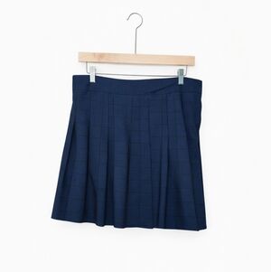 Navy Blue Pleated Skort